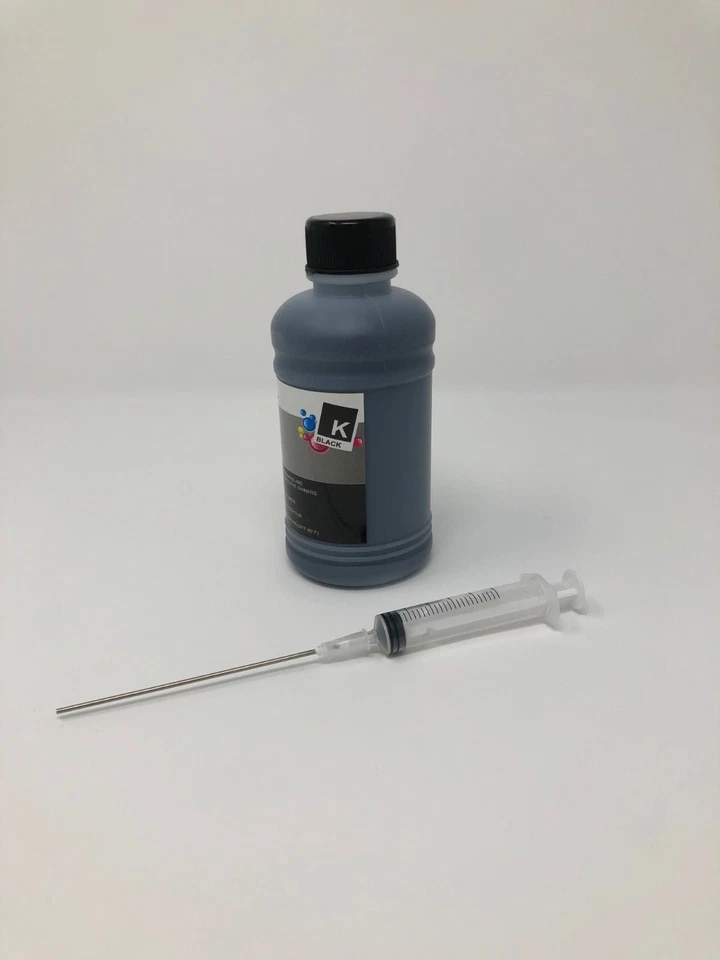 INCHIOSTRO COLORE RICARICA NERO 250ML PER CARTUCCE E CISS STAMPANTI EPSON