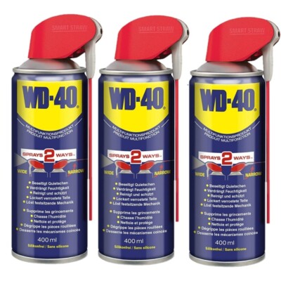 WD-40 Multifunktionsprodukt Rostlöser Spray Smart Straw 3x 400ml
