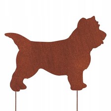 Cairn Terrier Hundefigur CORTEN GARDEN DEKORATION