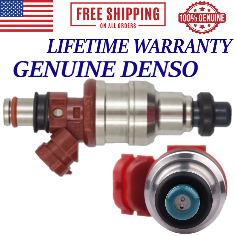  OEM DENSO 4 PCS FUEL INJECTORS For 1989-1995 Toyota Pickup & 4Runner 2.4L I4  - Imagem 4 de 4
