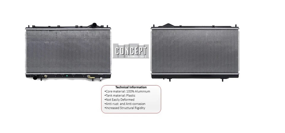 For Dodge Avenger 1995 1996-1999 2.0L Radiator MI3010111 / MR127910, MR127911 - Image 3 of 4