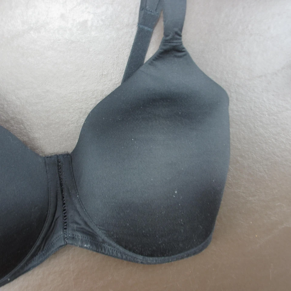 Sujetador Amoena 32DD negro acolchado con aros cierre ajustable trasero Foto 4 de 4