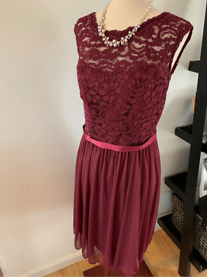 David's bridal wine color short size 8 | eBay