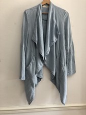 Sass & Bide Ladies Denim Waterfall Long Jacket Cardigan Size Eur 38 (uk10)
