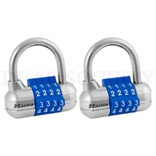 Master Lock Set Your Own Combination Padlock 1523D Color May Vary Lot of 2