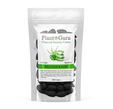 100 Charcoal Incense Cones BACKFLOW 1.25" Bulk For Waterfall Burner Holder Lot