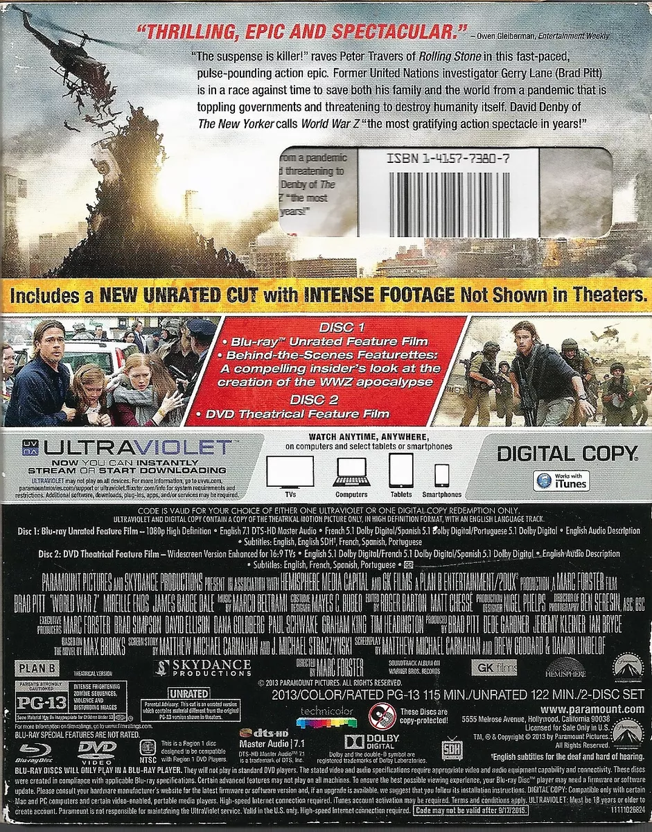 World War Z [Blu-ray]