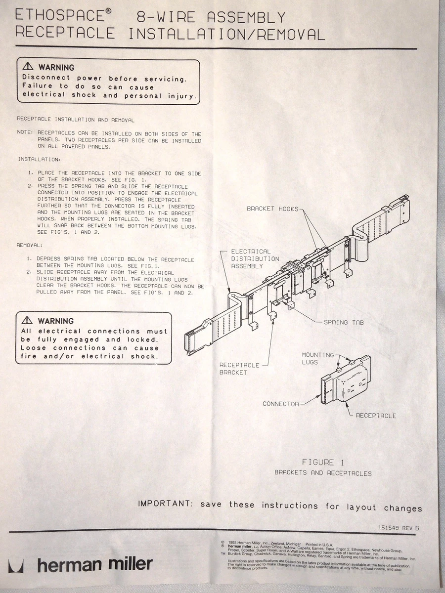 Herman miller cubicle brackets