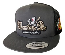 MOMIAS DE GUANAJUATO CON TQM AL LADO HAT DARK GREY MESH M&Eacute;XICO EL CHAPO HAT