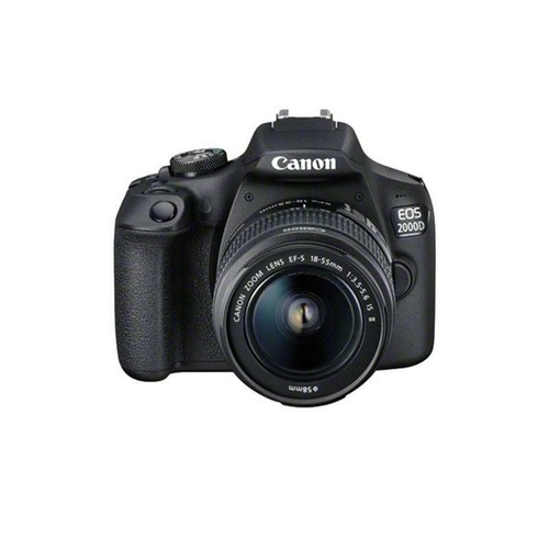 Canon EOS 2000D / Rebel T7 with 18-55mm IS II Lens + EXT BATT + 64GB Bundle - Picture 2 of 8