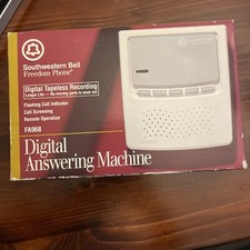 SOUTHWESTERN BELL Freedom Phone DIGITAL ANSWERING MACHINE FA968 WHITE O
