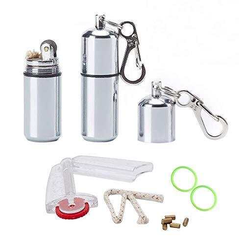 EDC Waterproof Lighter - 2 Pack Peanut Lighter for Survival and Emergency Use...