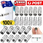 F Type Female Plug to PAL Male Socket Coaxial TV Antenna Cable Connector Adapter