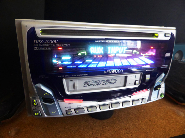 KENWOOD DPX-4000V dual-size CD Cassette Player 2DIN Refurbished