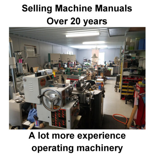 CLAUSING Colchester 15" 8000 Series Metal Lathe Operating & Parts Manual 0152 - Picture 6 of 9