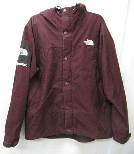 Veste Supreme X The North Face 12AW velours côtelé Mountain Shell bordeaux TAILLE S