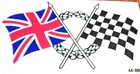 Crossed British checkered flags top tank sticker each Norton Atlas 650/99 1963 8