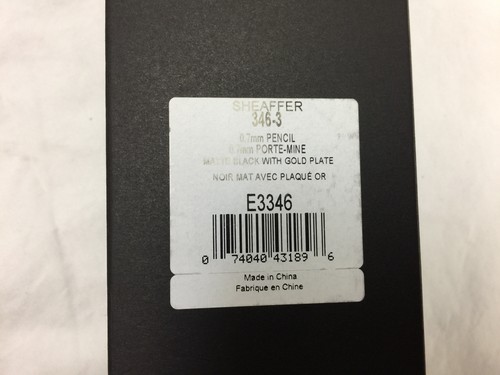 Sheaffer Prelude Matte Black w/22K Gold 0.7 Pencil 100% Authentic - USA Seller - Picture 7 of 8