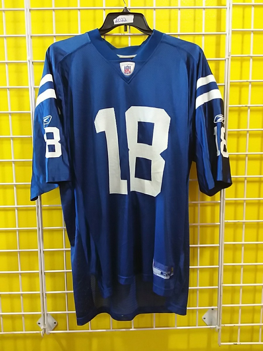 INDIANAPOLIS COLTS REEBOK #18 MANNING MENS XL | eBay