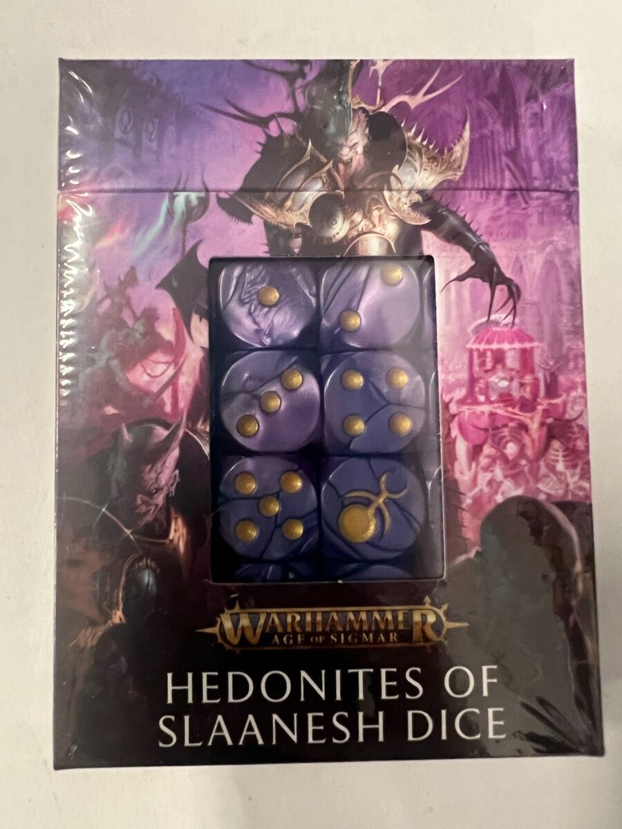HEDONITES OF SLAANESH DICE 40K Warhammer Games Workshop HEDONITES OF SLAANESH DICE 40K Warhammer Games Workshop