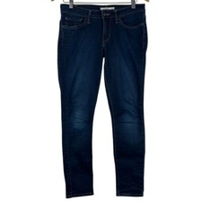 Levis 711 Skinny Jeans Dark Wash Denim Classic Style Womens Size 28