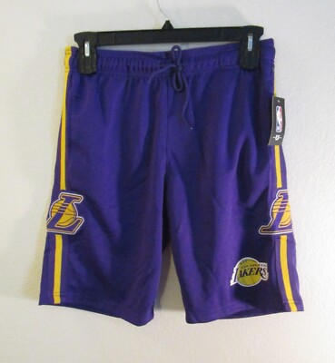 NWT UNK Los Angeles Lakers Over Under Mens Basketball Shorts S Purple  MSRP$40