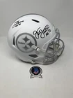 JACK LAMBERT JOE GREENE Pittsburgh Steelers SIGNED Full-Size ICE Helmet BAS COA