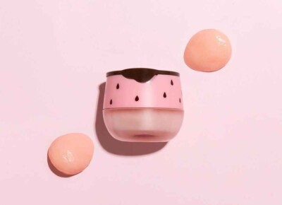 MY Bee Balm Lip Balm Honey Pot, Exfoliating Strawberry Propolis Lip Mask