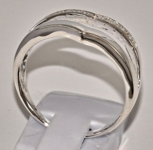 Sterling Silber 925 Ring filigran zierlich feminin Cirkonia Doppel Chevron - Bild 5 von 12
