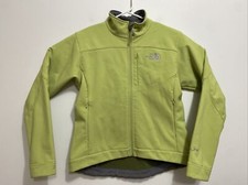 The North Face APEX Bionic Green softshell full zip jacket. Women's size small.