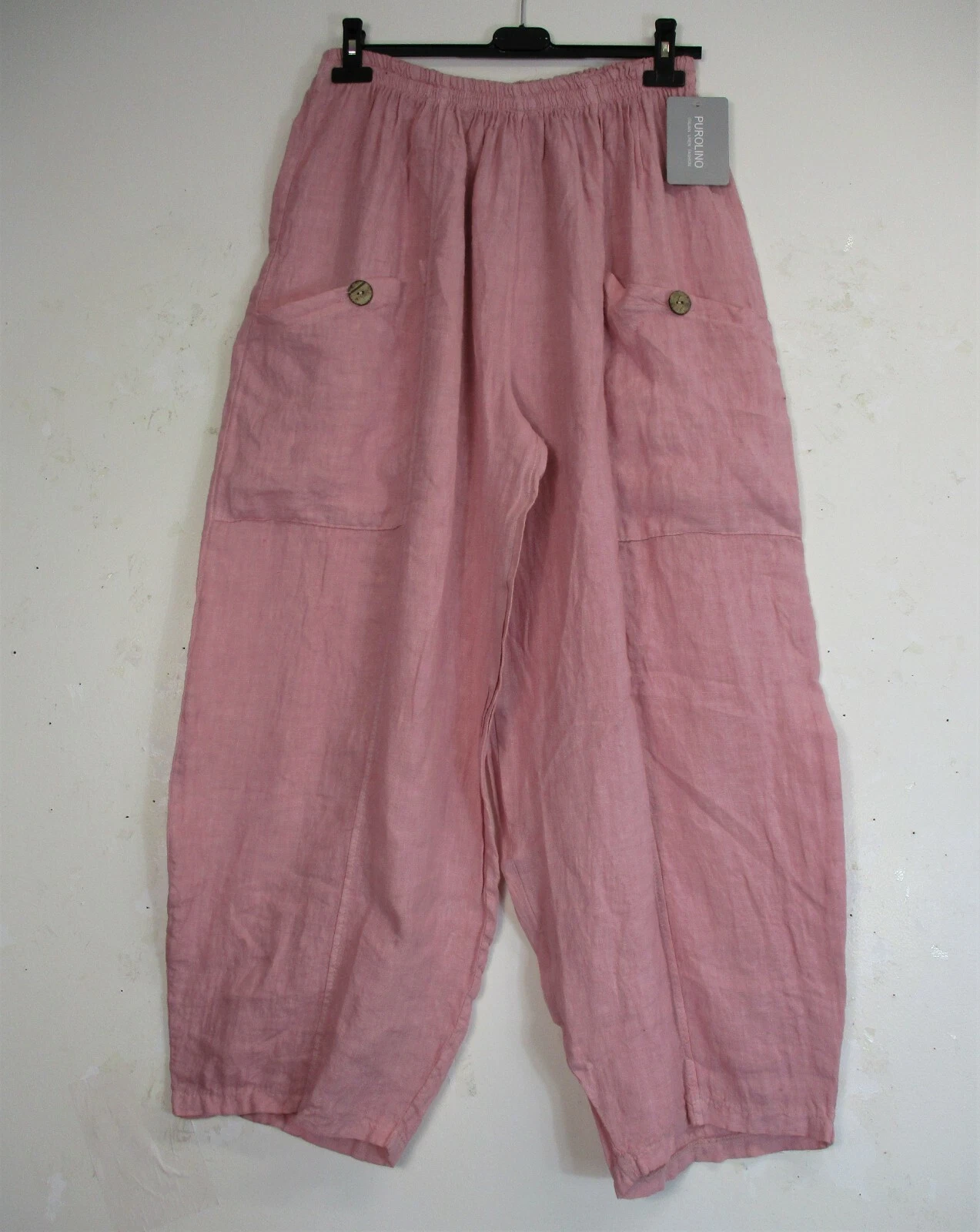 Lagenlook Italian 100% Linen Baggy Trousers Pockets 10 Colour OneSize:Plus:20-26
Opens in a new wind