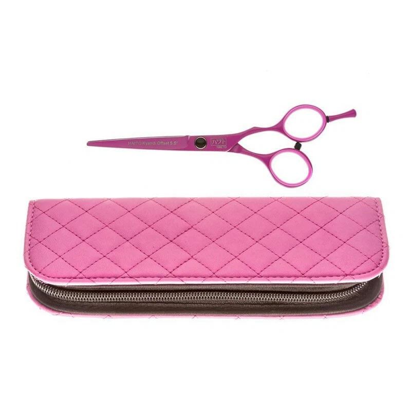 HAIRTOOLS HAITO KYANDI OFFSET 5.5" Candy Hot Pink Offset Scissor - Free P&P