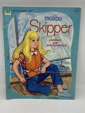 Original Malibu Skipper Cut out Paper Doll Clothes and Accessories - Whitman ...