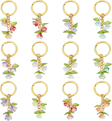 PH Pandahall Pendant Keychain, Resin Pendant Keychain, Macaron Color Matching Cu
