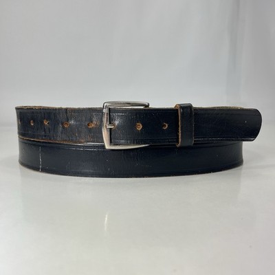 Dickies Worn Black Top Grain Cowhide Work Belt - Men's Size 48