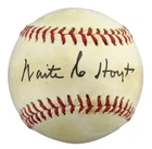 Waite Hoyt HOF Signed/Auto Wilson Official Size Baseball Yankees JSA 191765