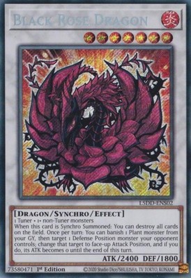 3x Black Rose Dragon () Secret Rare L5DD-ENS02 NM Legendary 5D's
