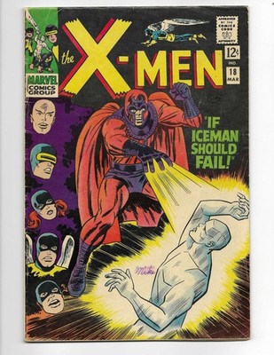 X-Men 18 1966 Marvel Comics VG+ 4.5 Magneto Beast Angel Cyclops Marvel Girl