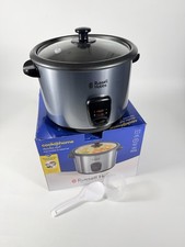 Image of Russell Hobbs Rice Cooker & Steamer - Silver (19750) Large Family Size