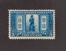 US SCOTT 619 LEXINGTON CONCORD MINT MNH OG H1916
