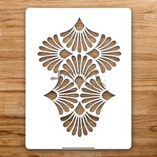 Floral Motifs Large Reusable Wall Stencil For Painting DIY Home Decor Template