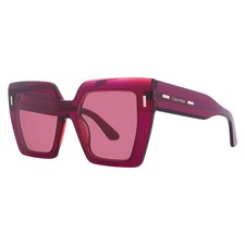 Calvin Klein Burgundy Square Ladies Sunglasses CK23502S 616 52 CK23502S 616 52