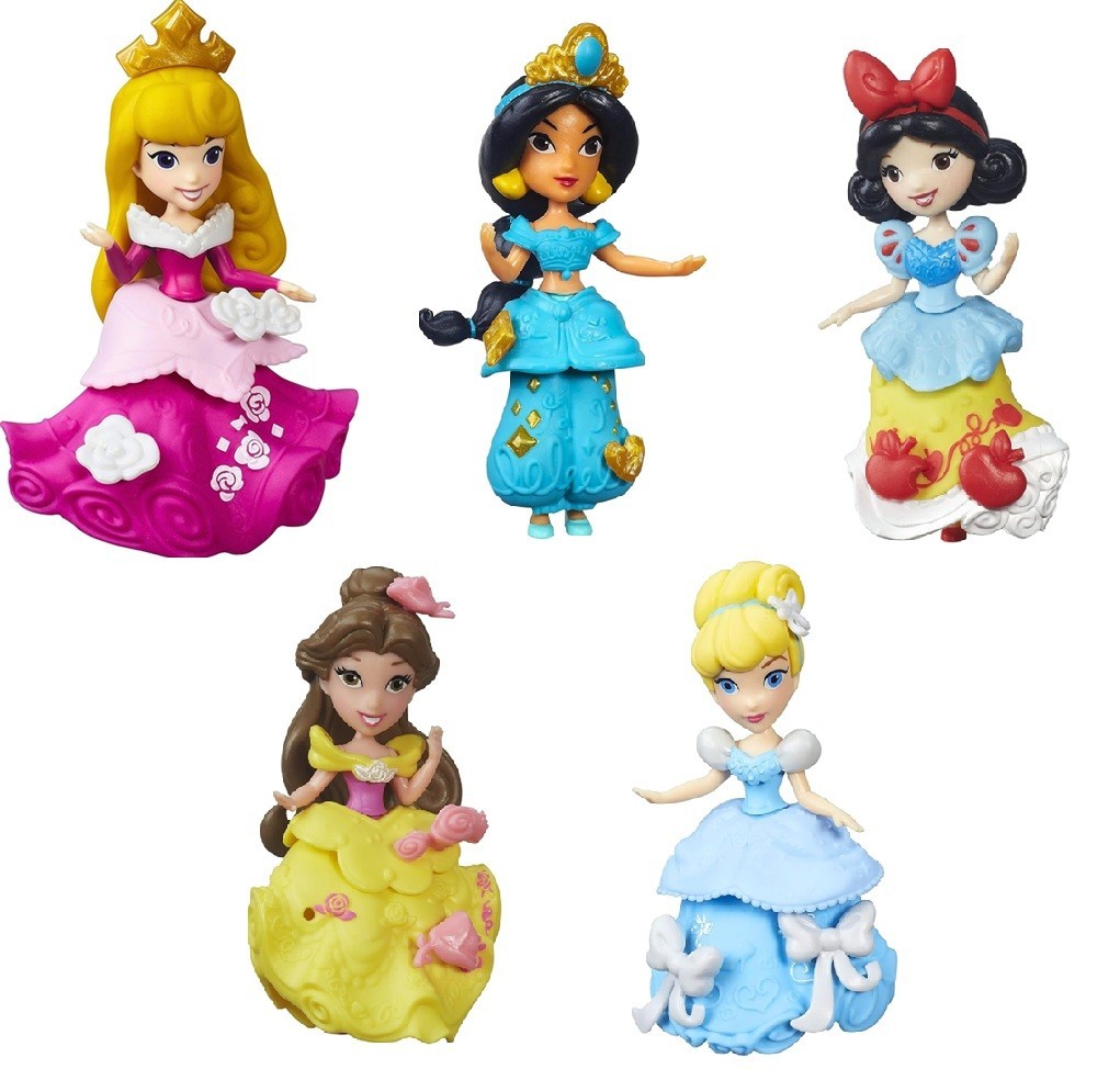 Disney Princess Little Kingdom 3-inch Dolls with Snap-Ins to mix