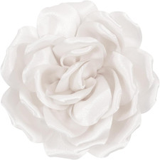 4.3" Red Rose Hair Clip Large Flower Brooches for Women Charming Flowers Pins