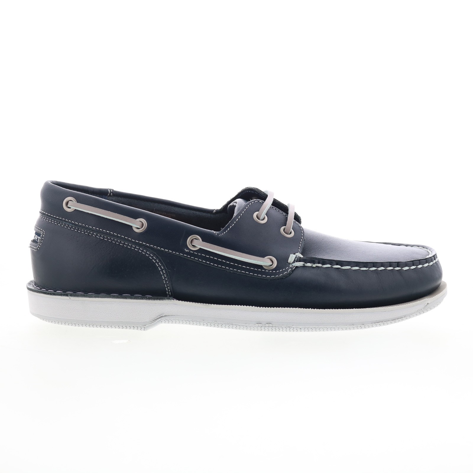 Rockport Perth CI8402 Mens Blue Wide Leather Loafers & Slip Ons Boat Shoes 8