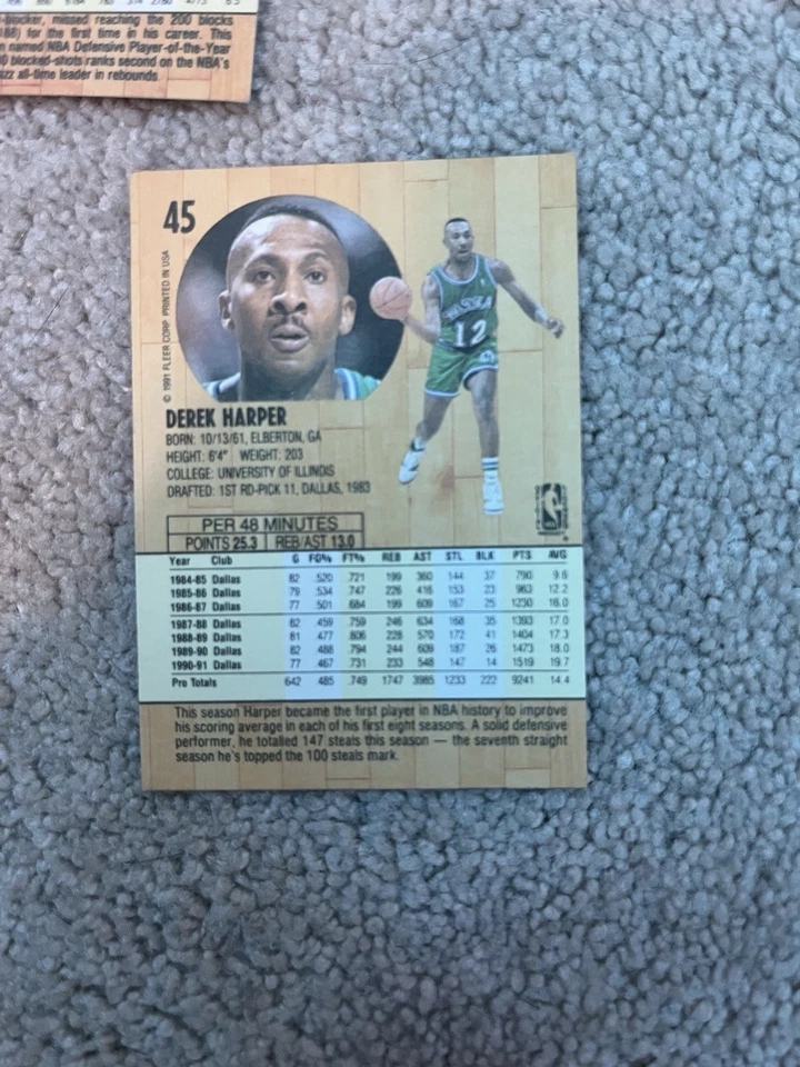 Tarjetas de baloncesto auténticas estrellas de la NBA de la década de 1990 Foto 4 de 4