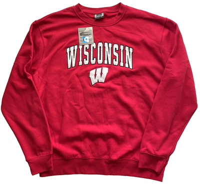 #ad Men#x27;s XL Stadium Wisconsin Badgers Arch amp; Logo Crew Neck Sweatshirt NEW $34.99
