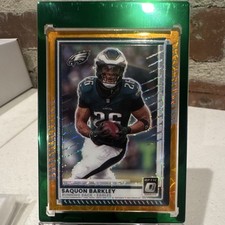 Panini 2024 Donruss Optic Orange Scope Prizm Saquon Barkley Eagles 33 /79 