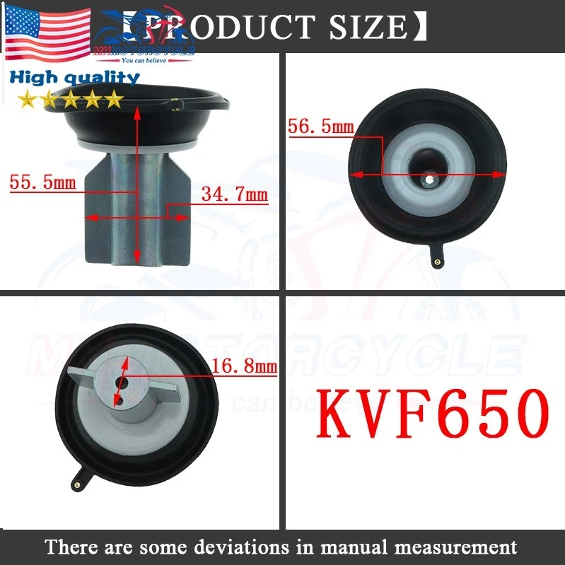 2x Carburetor Repair Rebuild Kit For Kawasaki Prairie Brute Force650 KVF650 -US - Image 2 of 4