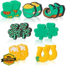 WOZADU St. Patrick's Silicone Focal Beads Kit 14 Pcs Jewelry Making